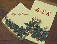 Personalized napkins and invitations from Initial It Please