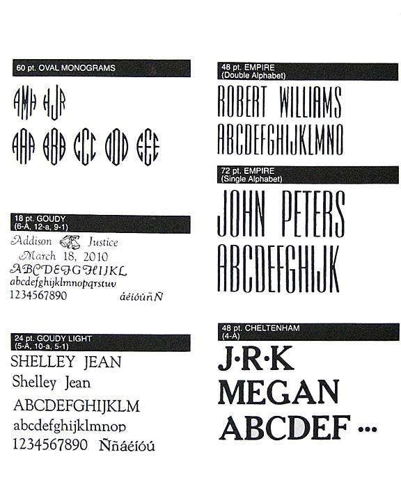 lettering available at Initial It Please